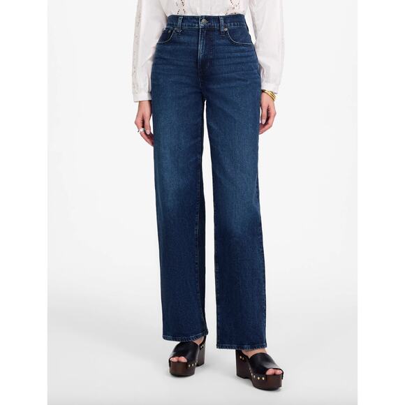 Madewell The Perfect Vintage Wide Leg Jean Nighthawk Wash Dark Blue US 27 NWT - Picture 2 of 13